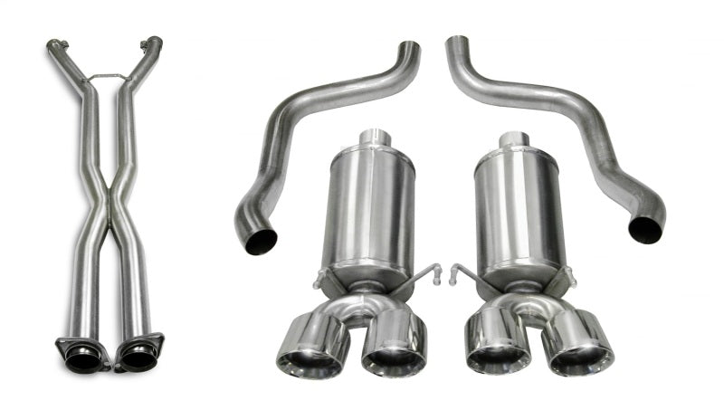 Corsa 05-08 Chevrolet Corvette (C6) 2.5in Xtreme Cat-Back Exhaust - 3.5in Twin Tips - 14469CB4