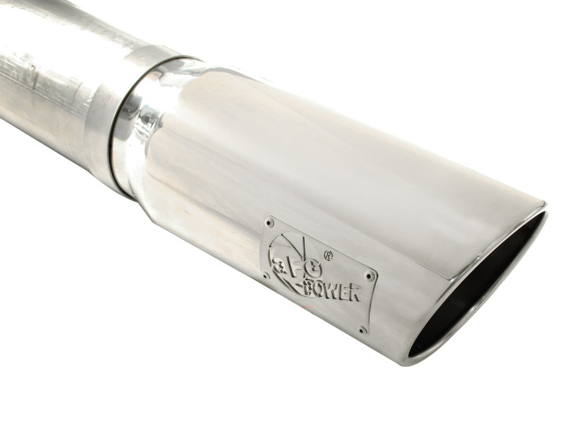 aFe MACHForce XP 5in DPF-Back 409SS Exhaust Dodge Diesel Trucks 07.5-12 L6-6.7L (td) Polished Tip - 49-42016-P