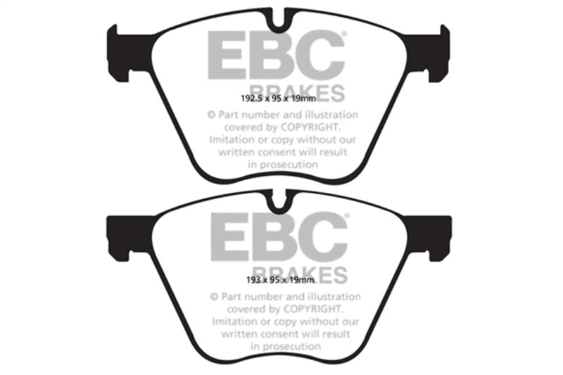 EBC 10+ BMW 760 6.0 Twin Turbo (F01) Greenstuff Front Brake Pads - DP22007