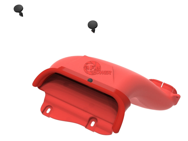 aFe Rapid Induction Dynamic Air Scoop 2021+ Ford F-150V6/V8 - Red - 52-10010SR