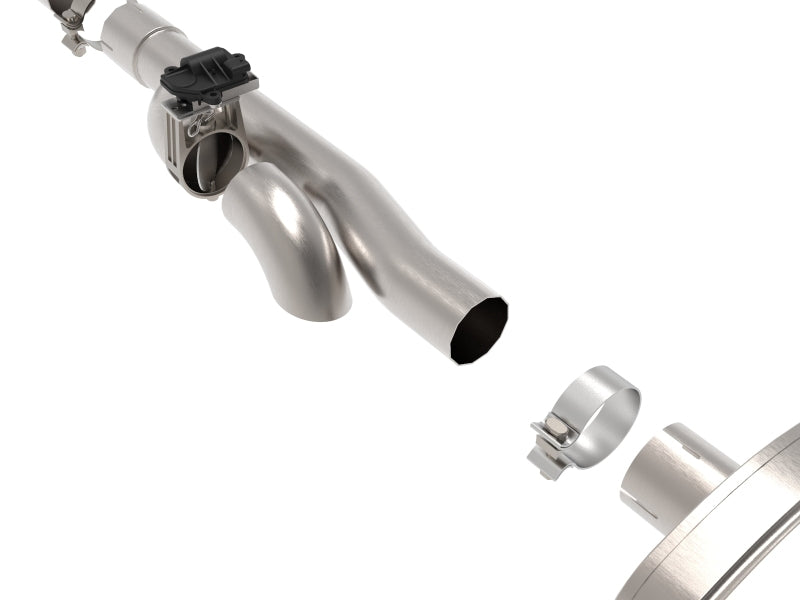 aFe Gemini XV Cat-Back Exhaust System GM Trucks 09-18 V6-4.3/V8-4.8/5.3L- Cut-Out Polished - 49-34131-P