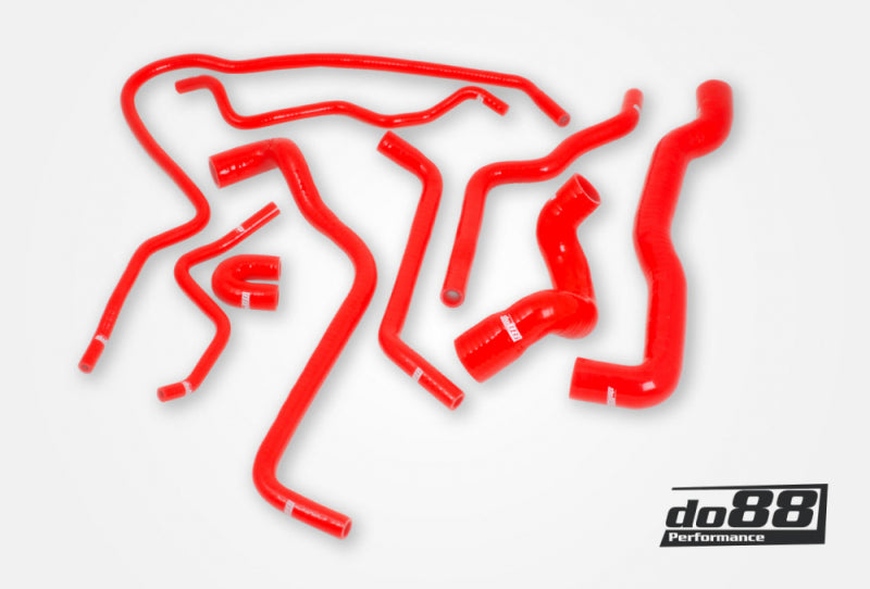 do88 SAAB 9-3 Turbo T7 99-03 Coolant Hoses Red - DO88-KIT101R