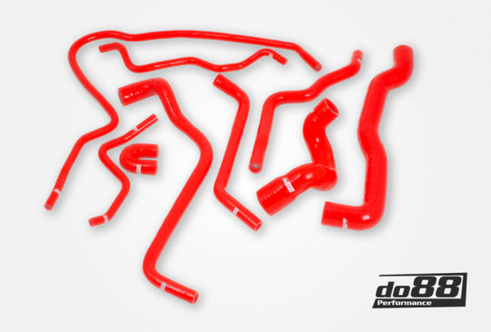 do88 SAAB 9-3 Turbo T7 99-03 Coolant Hoses Red - DO88-KIT101R