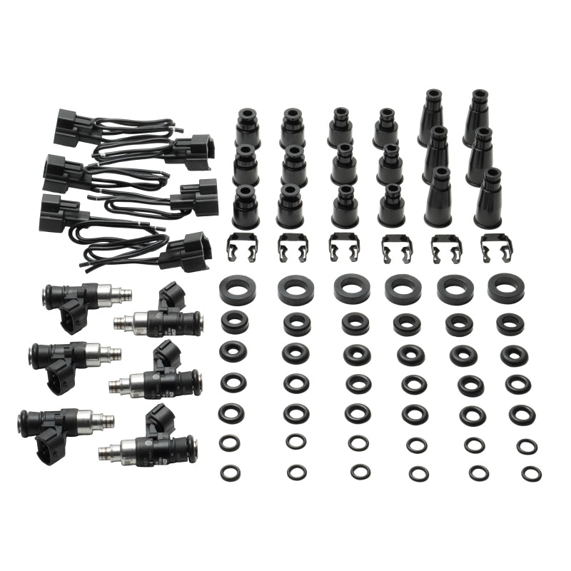 DeatschWerks Universal 6 Cylinder Import Injector Kit - Set of Six 2400cc Injectors - 16S-IMP-2400-6