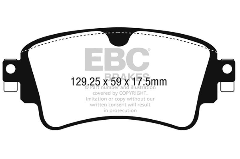EBC 17-18 Audi A4 / A4 Quattro / A5 Quattro Yellowstuff Rear Brake Pads - DP42254R