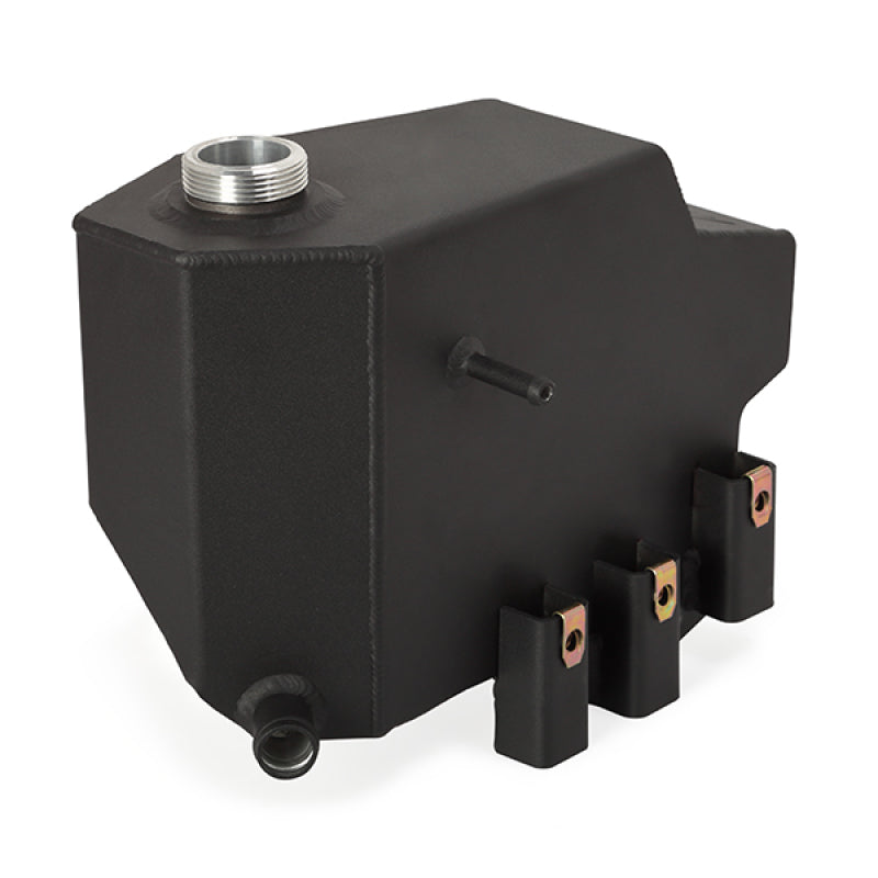 Mishimoto 08-10 Ford 6.4L Powerstroke Aluminum Degas Tank - Micro-Wrinkle Black - MMRT-F2D-08EMWBK