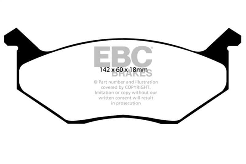 EBC 80-83 Chrysler Cordoba 3.7 Yellowstuff Front Brake Pads - DP4678R