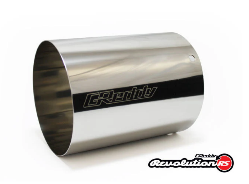 GReddy SS Tip (115mm Dia/120mm Length) for Universal 3in Revolution RS Muffler - 11001140