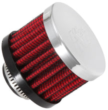 Load image into Gallery viewer, K&amp;N 0.625 inch ID 2 inch OD 1.5 inch H Clamp On Crankcase Vent Filter - 62-1340