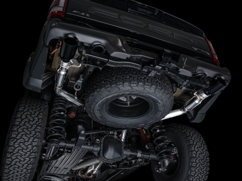 AWE Tuning Gen 3 Ford Raptor SwitchPath Exhaust - Diamond Black Tips - 3025-33356