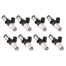 Load image into Gallery viewer, Injector Dynamics 2600-XDS Injectors - 60mm Length - 14mm Top - 14mm Bottom Adapter (Set of 8) - 2600.60.14.14B.8