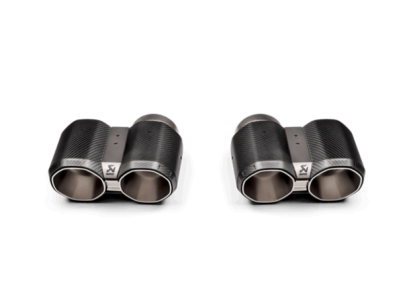 Akrapovic 2021+ BMW G87 M2, G80 M3 & G82 M4 Octagonal Carbon Design Tail Pipe Set - TP-CT/69
