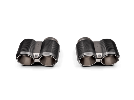 Akrapovic 2021+ BMW G87 M2, G80 M3 & G82 M4 Octagonal Carbon Design Tail Pipe Set - TP-CT/69
