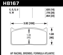 Load image into Gallery viewer, Hawk AP Racing  DTC-60 Race Brake Pads - HB167G.778
