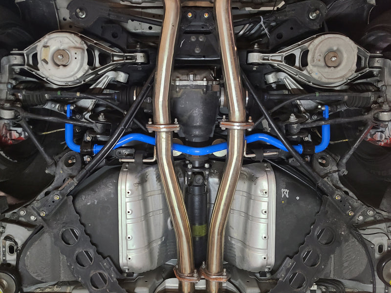 aFe 09-20 Nissan 370Z V6-3.7L Front and Rear Control Sway Bar Set - Blue - 440-712001-L
