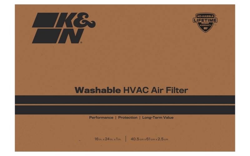 K&N HVAC Filter 16 X 24 X 1 Merv 8 - HVC-8-11624