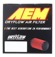 Load image into Gallery viewer, AEM Dryflow Air Filter - Round Tapered 5in Top OD x 6 Base OD x 5.563in H x 3in Flange ID - 21-203D-XK