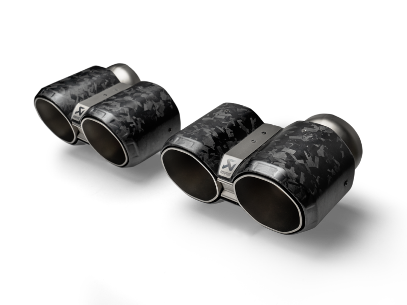 Akrapovic BMW M2 Coupe (G87) Tail Pipe Set - Chopped Carbon - TP-CT/73/CF