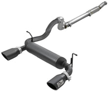 Load image into Gallery viewer, aFe Rebel Series 409 Stainless Steel Cat-Back Exhaust 18-21 Jeep Wrangler JL 2.0L (t) - Black Tip - 49-48096-B