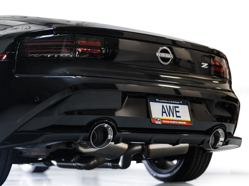AWE Tuning 2023 Nissan Z RZ34 RWD Track Edition Cat-Back Exhaust System w/ Chrome Silver Tips - 3020-32400