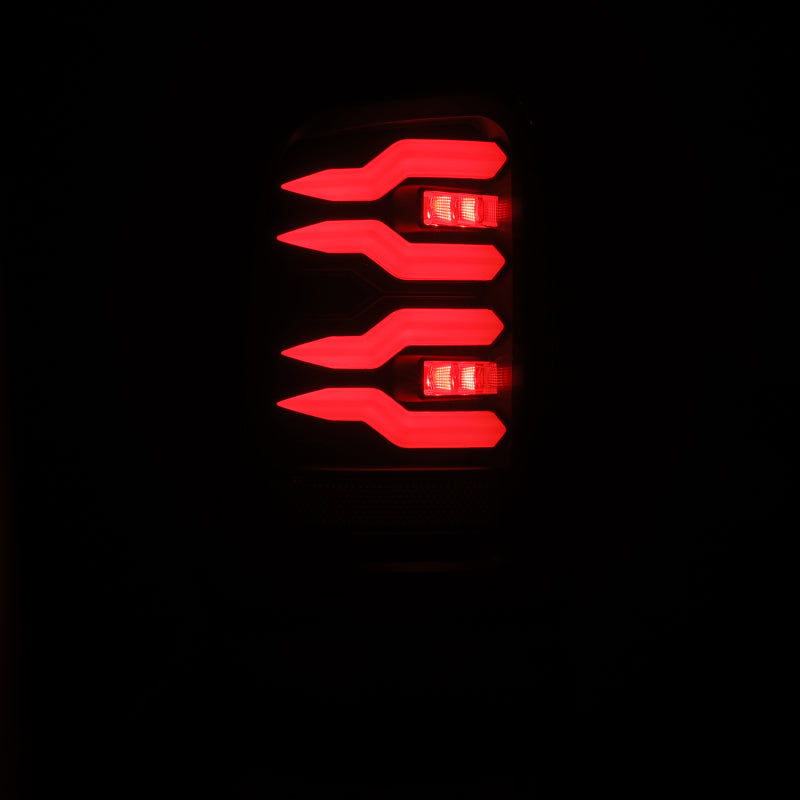 AlphaRex 94-01 Dodge Ram 1500/2500/3500 LUXX-Series LED Tail Lights - Black - 643002