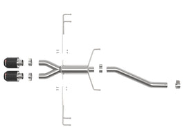 aFe Takeda 2.5in 304SS Axle-Back Exhaust System 17-19 Honda Civic Type R L4-2.0L (t) - 49-36626-C