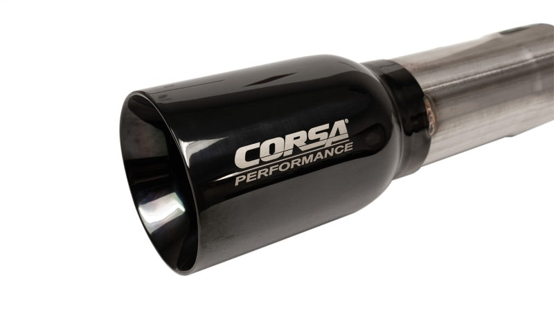 Corsa 2018-2025 Jeep Wrangler JLU 3.6L 2.75in Sport Cat-Back Exhaust w/ Black Tips - 21124BLKUSA