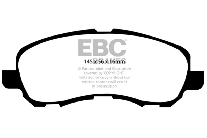 EBC 11-14 Chrysler 200 2.4 Yellowstuff Front Brake Pads - DP41614R