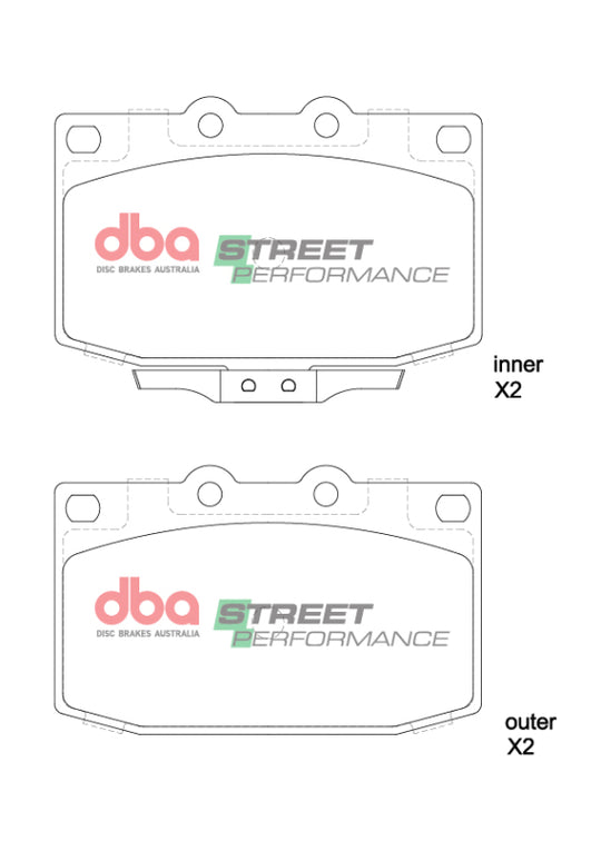 DBA 86-95 Mazda RX-7 (5 Lug) SP Performance Front Brake Pads - DB416SP