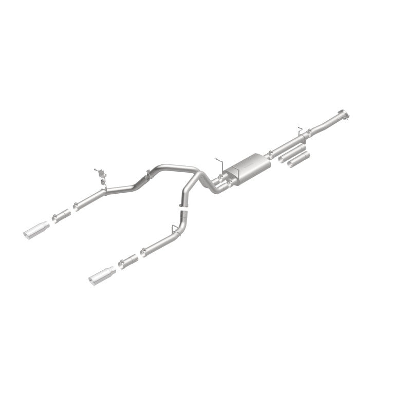 MagnaFlow Stainless Cat-Back Exhaust 2015 Chevy Silverado 2500HD 6.0L Dual Split Rear Exit 4in - 19027