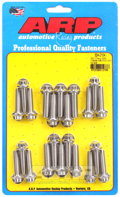 ARP SB Chevy SB2 Intake Manifold Bolt Kit - Standard - 334-2104