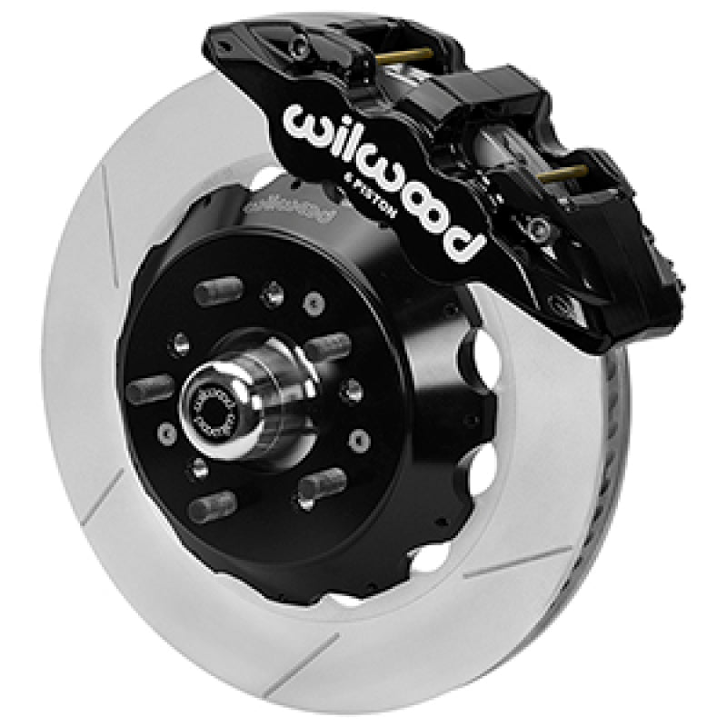 Wilwood Forged 6 Piston Superlite Caliper, GT 72 Vane Vented Spec37 Slotted Rotor - 14.00x1.25 - 140-17149