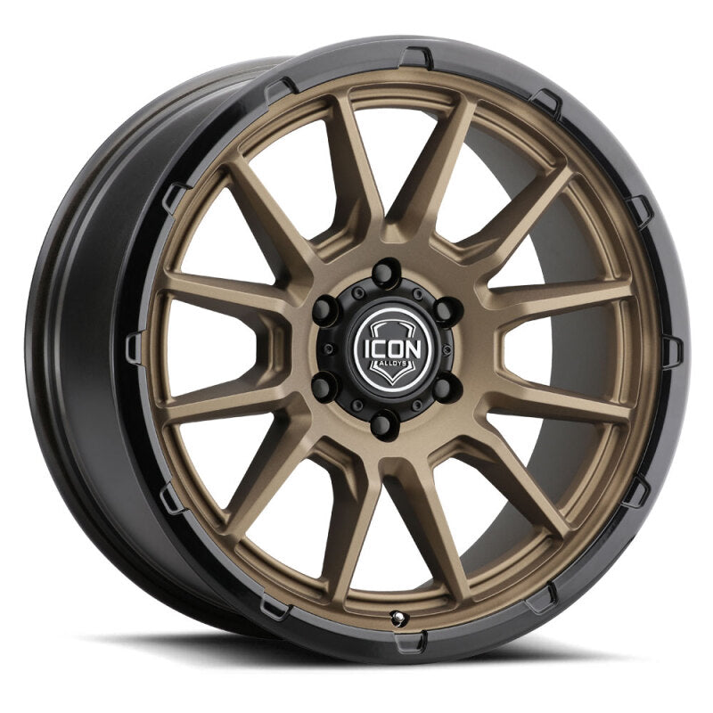 ICON Alloys Cajon 20x9 / 5x150 / 16mm / 5.625in BS Satin Bronze Wheel w/ GB Lip - 8320905556SBGB