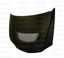 Load image into Gallery viewer, Seibon 03-07 Mitsubishi Evo 8 &amp; 9 OEM Carbon Fiber Hood - HD0305MITEVO8-OE