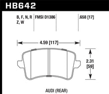 Load image into Gallery viewer, Hawk 2009-2014 Audi A4 HPS 5.0 Rear Brake Pads - HB642B.658