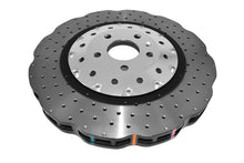 Load image into Gallery viewer, DBA 14-18 Audi RS7 (w/Iron Rotors) Front 5000 Series Cross Drilled Rotor w/Silver Hat - DBA53002WSLVXD