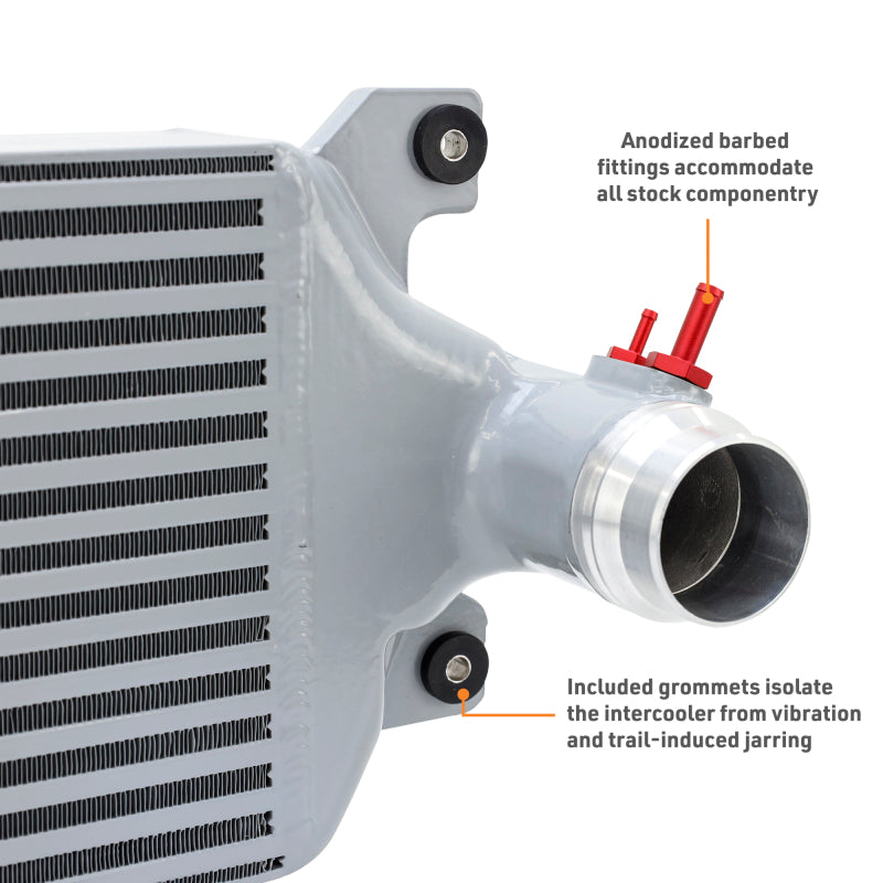 Mishimoto 2024+ Toyota Tacoma Performance Intercooler - Silver - MMINT-TAC-24SL