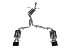 Load image into Gallery viewer, AWE Tuning Audi B8 A4 Touring Edition Exhaust - Quad Tip Diamond Black Tips - Does not fit Cabriolet - 3015-43020