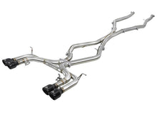 Load image into Gallery viewer, aFe MACH Force-Xp 3.5in. 304 SS C/B Exhaust w/o Muffler 15-18 BMW X5 M V8-4.4L (tt) - Black Tip - 49-36342-B
