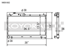 Load image into Gallery viewer, Koyo 08-15 Subaru WRX / STI 05-09 Subaru Legacy GT 2.5L (MT / w/ Filler Neck) Radiator - VH091662