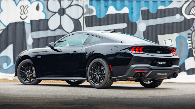 MBRP 15-24 Ford Mustang T304 SS 4in OD / 6.5in Length Quad Tip Cover Kit - Black Tip - T5198BLK