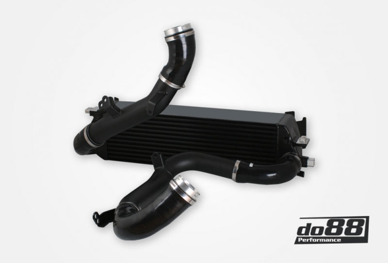 do88 Volvo S60/V60/XC60/V90/S90/XC90 (SPA) T6/T8 Hybrid BigPack Intercooler Kit w/Black Hoses - BIG-260-PT8-S