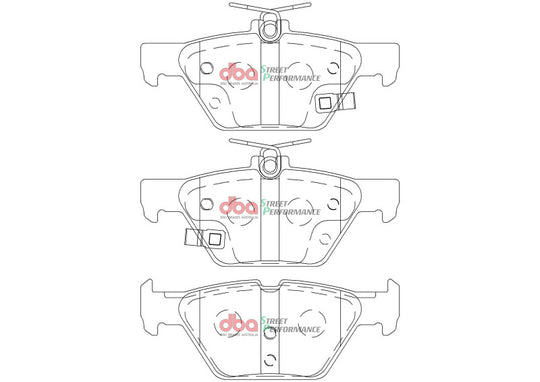 DBA 2018 Subaru Impreza 1.6L/2.0L / 15-21 Subaru Levorg VM 1.6L Turbo SP Performance Rear Brake Pads - DB2398SP