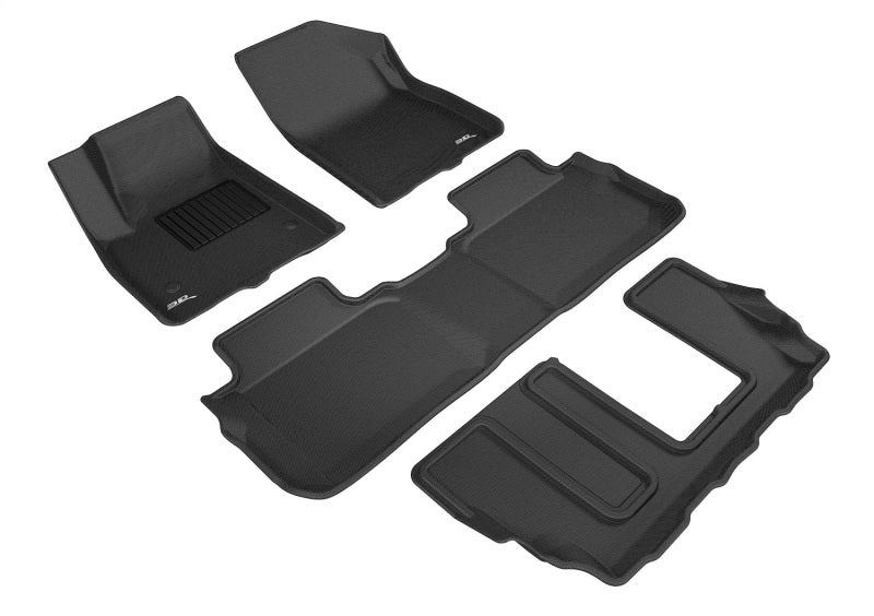 3D MAXpider 17-23 GMC Acadia w/ Bench 2nd Row Kagu Black Full Set - L1GM02101509