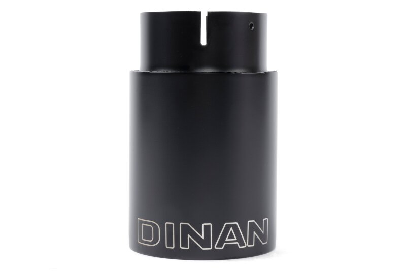 Dinan Double-Walled 4in Clamp-On Exhaust Tip - Black - 4in Outlet / 3.25in Inlet - D663-0574-BOX