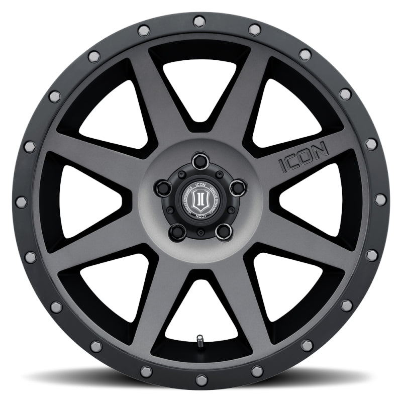 ICON Rebound 20x9 / 6x5.5 / 16mm / 5.625in BS Titanium Wheel - 1820909056TT