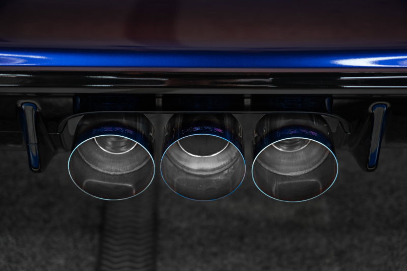 MBRP 23-24 Honda Civic Type R 2.0L T304 SS 3in Cat-Back Exhaust Triple Center Outlet w/ Burnt Tips - S49023BE