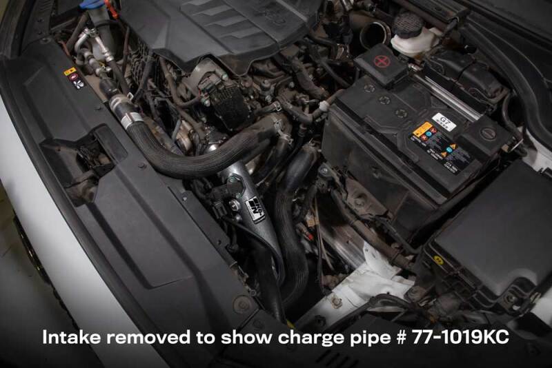 K&N 20-22 Hyundai Veloster N 2.0L L4 Aluminum Charge Pipe Kit - Gunmetal Gray - 77-1019KC