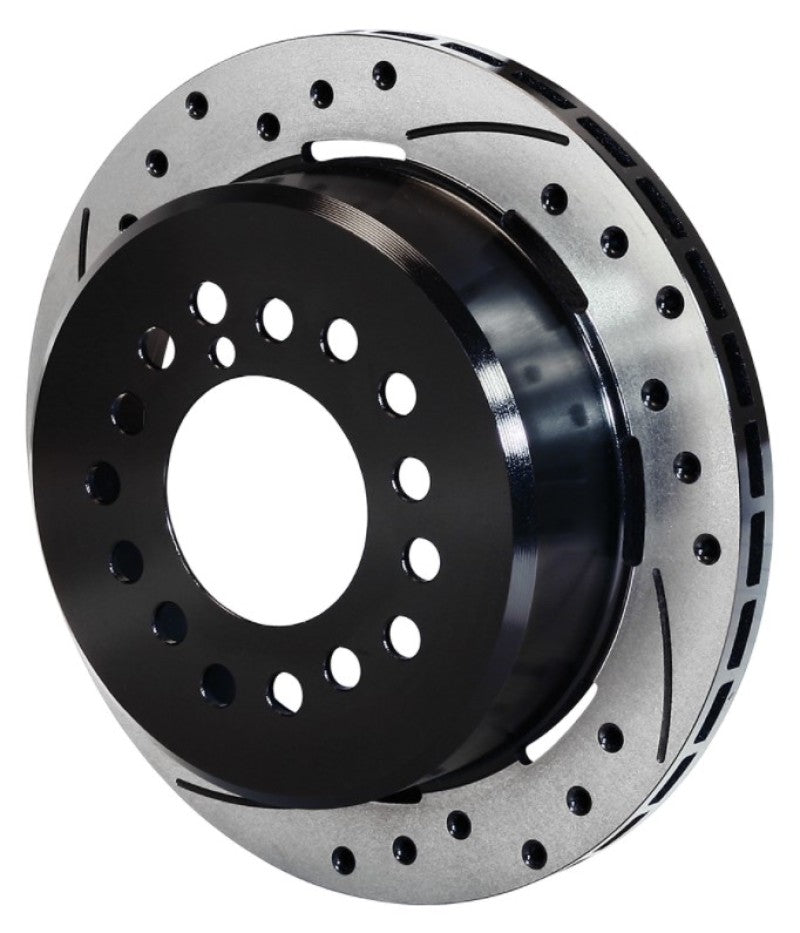 Wilwood Rotor-2.32in Offset-SRP-BLK-Drill-RH 12.19 x .810-5 x 4.75in-.44/.48/.50 Studs - 160-10050-BK