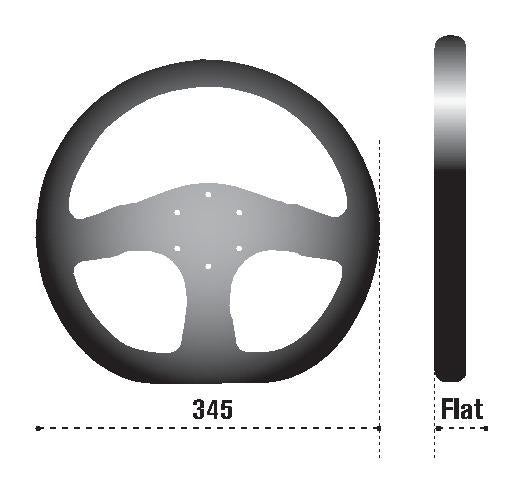 Sparco Steering Wheel P 222 Silver - 015THPUGR345